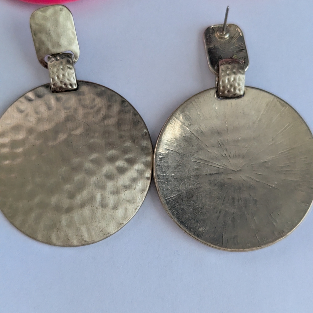 Lot Multicolor Beaded Statement Dangle Earrings -… - image 7